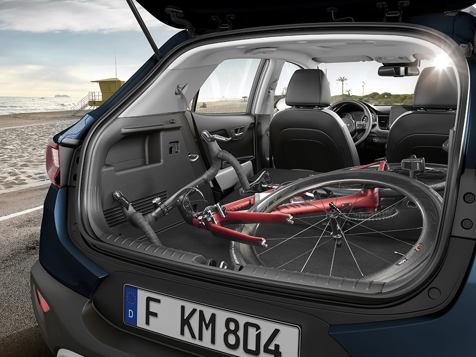 Kia Stonic, Gepäckraum, Fahrrad 